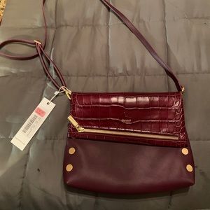 Women’s purse /Shoulder Bag Burgundy Leather